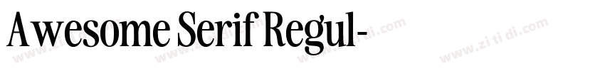 Awesome Serif Regul字体转换